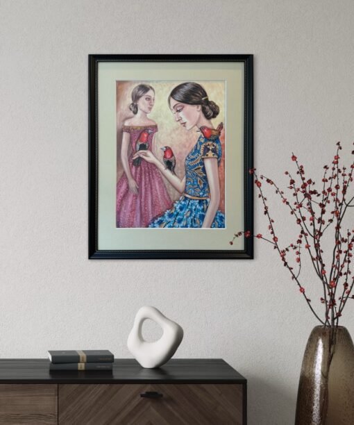 Paveikslo reprodukcija "Paukščių užkalbėtoja"